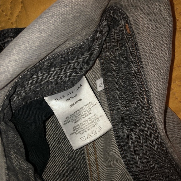 Jean Atelier Black/Grey Flip Shorts Size 28 - Picture 6 of 8